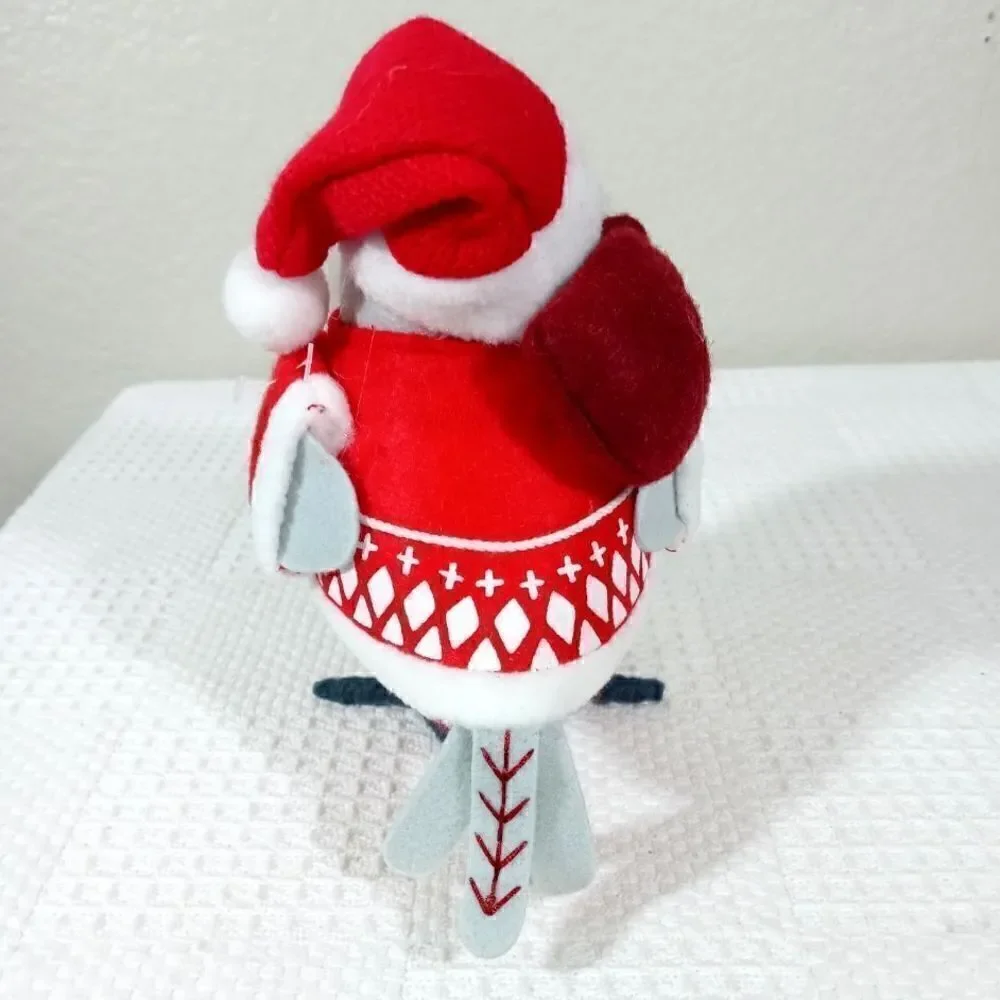Wondershop Fabric Featherly Friends Santa Bird Koselig Christmas Figurin…